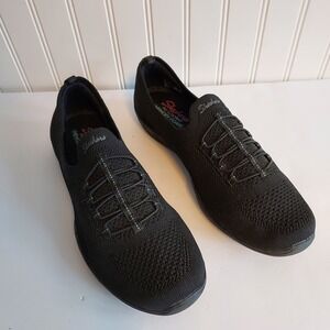 Skechers Women's Black‎ Slip On Memory Foam Air Cooled Sneakers Size 11
